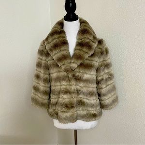 Juicy Couture faux fur 3/4 sleeve jacket